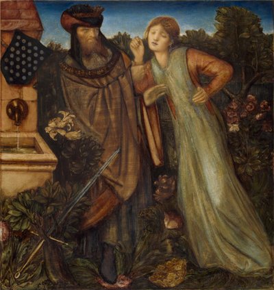 Koning Mark en La Belle Iseult door Edward Burne Jones